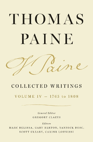 Thomas Paine Collected Writings, Volume 4