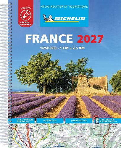 France 2027 - Tourist & Motoring Atlas Laminated Spiral