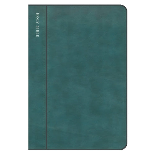 CSB Large Print Compact Reference Bible, Easy-To-Read Optimal Type, Digital Study Edition, Teal Leathertouch