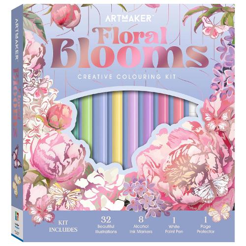 Art Maker Floral Blooms Colouring Kit