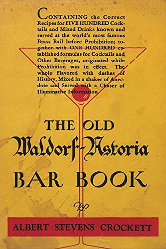 The Old Waldorf-Astoria Bar Book
