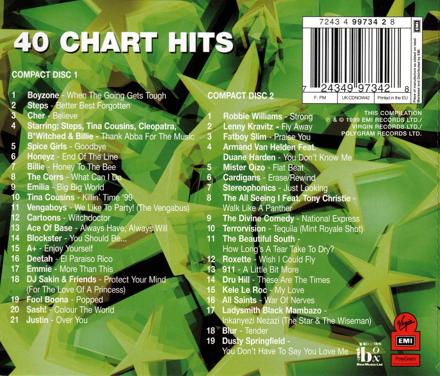Various (Boyzone / Corrs / Cardigans / Blur)