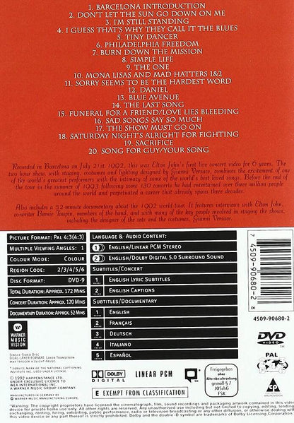 Elton John-Live In Barcelona -Dvd