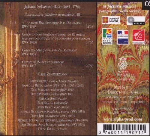 Concerts With Several Instruments - Iii (Zimmermann)