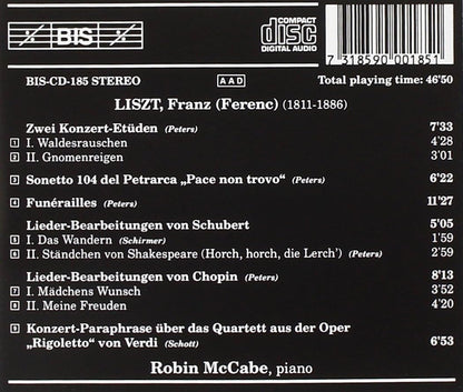 Robin Mccabe Plays Liszt