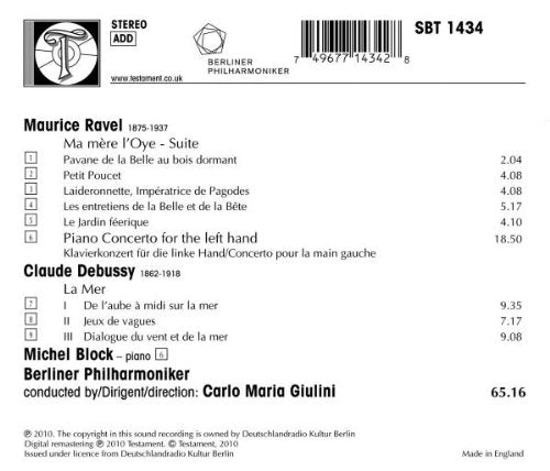 Ravel: Ma Mere l'Oye & Konzert für die linke Hand / Debussy: La Mer