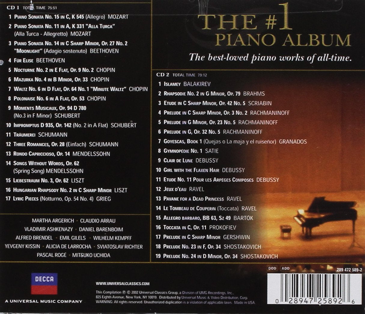 The #1 Piano Album