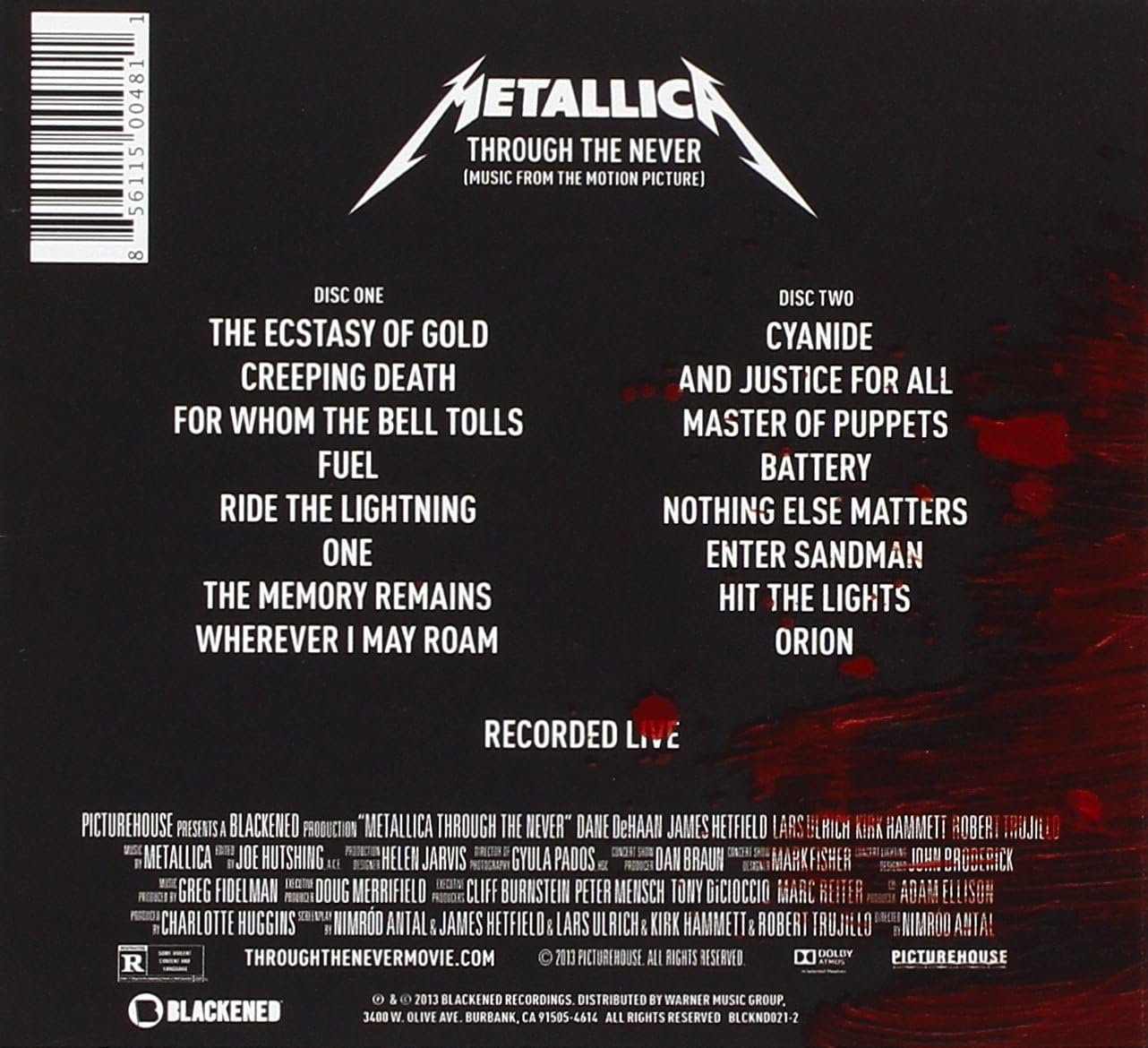 Metallica Through The Never Music From The Motion Picture