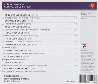 Plácido Domingo: Domingo sings Caruso