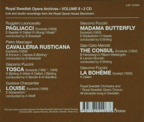 Royal Swedish Opera Archives Vol. 8