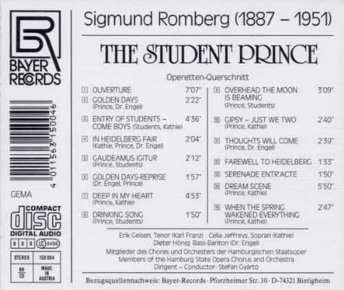 Romberg: The Student Prince (Querschnitt