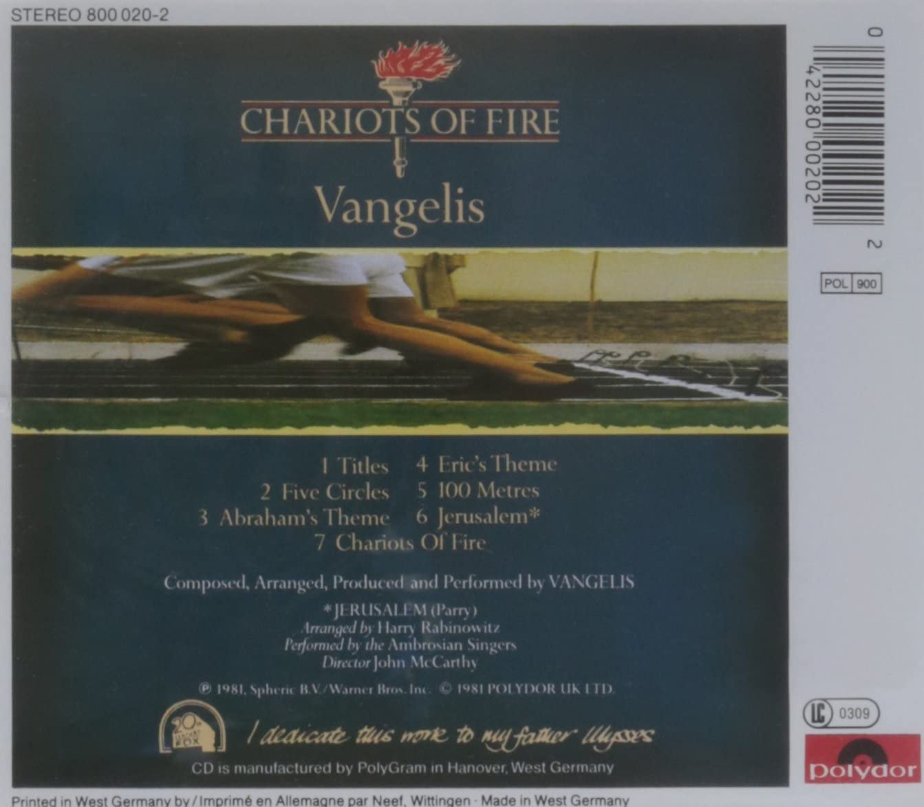 Chariots of Fire: Academy Award, Best Original Score 1981