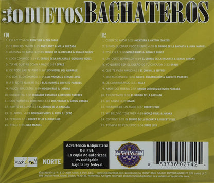 30 Duetos Bachateros Pegaditos