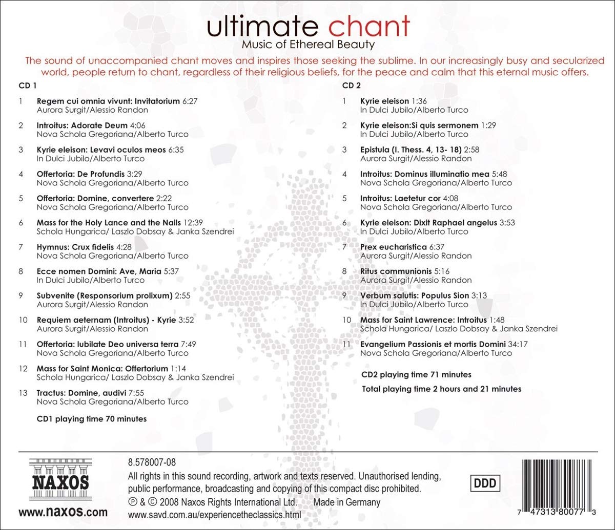 Ultimate Chant: Music of Ethereal Beauty / Various