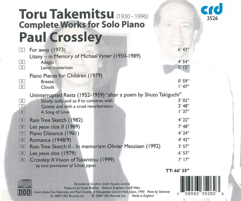 Toru Takemitsu: Complete Works for Solo Piano