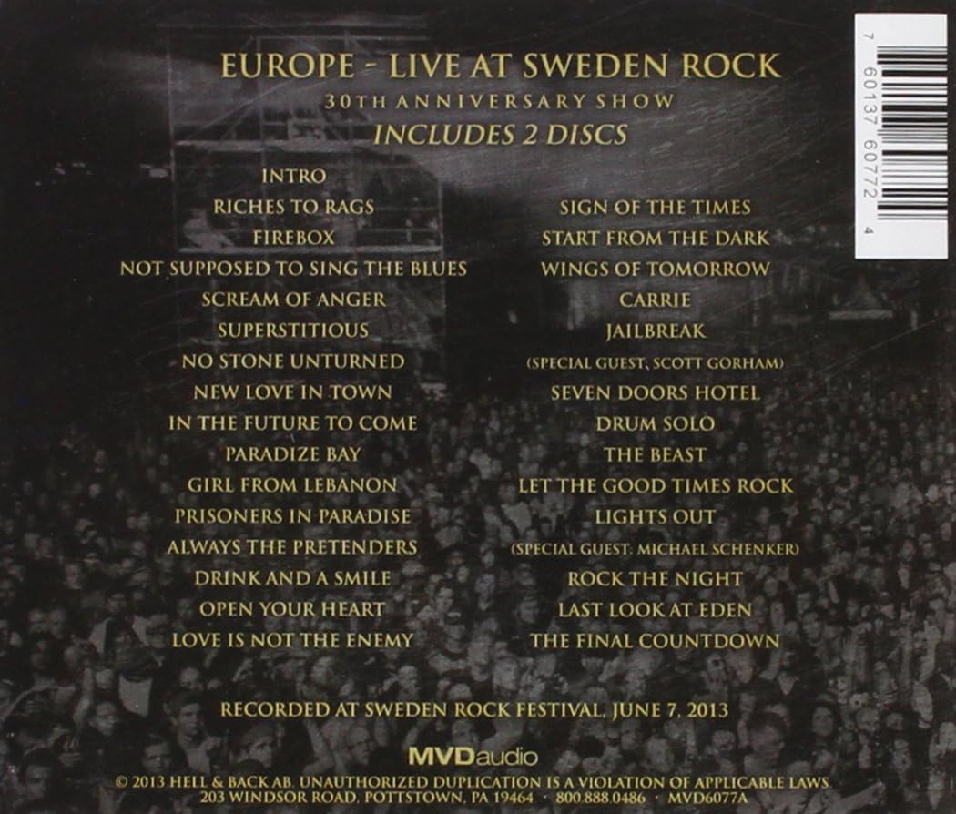 Live at Sweden Rock: 30th Anniversary Show