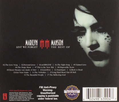 Lest We Forget: The Best Of Marilyn Manson  Explicit Lyrics