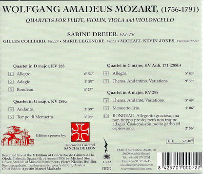 Quartets for Flute Violin Viola & Viloncello