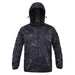 wudidianzi Abrigo de Camuflaje táctico con Capucha Suave Impermeable al Aire Libre para Hombre Chaqueta Cortavientos de esquí Chaqueta Deportiva para Senderismo