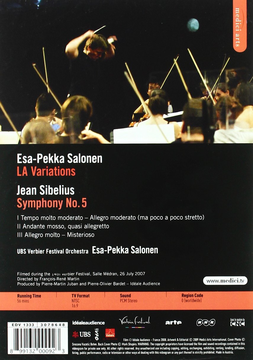 Salonen: L.A. Variations / Sibelius: Symphony No.5 (USB Verbier Festival Orchestra/Salonen)