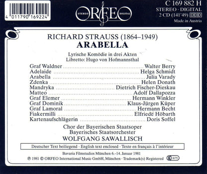 Arabella (Sawallisch, Bavarian State Opera, Varady)