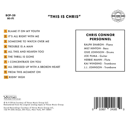 Chris Connor-This Is Chris