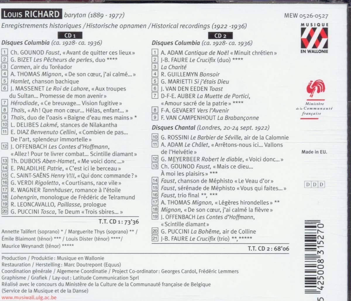 Arias and Songs (Richard)