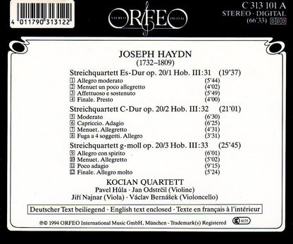 Sonnenquartette Op. 20/1 - 3