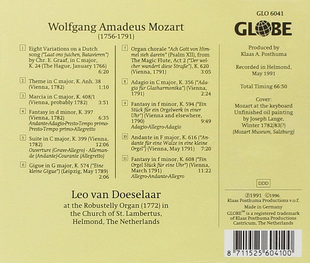 Mozart on Organ