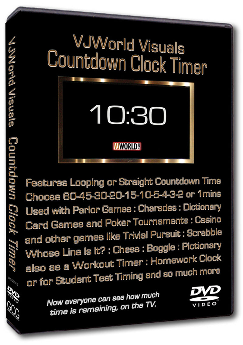 Vjworld Visuals Countdown Clock Timer
