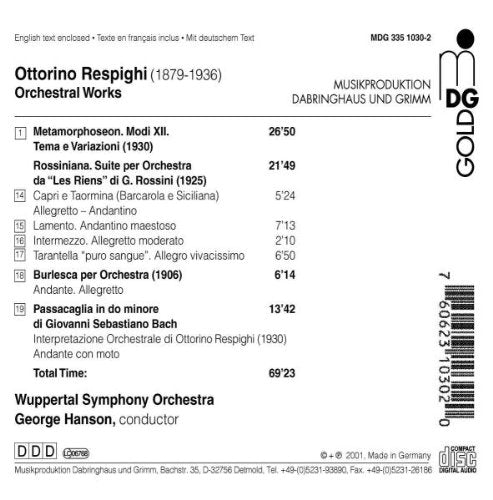 Respighi: Orchestral Works