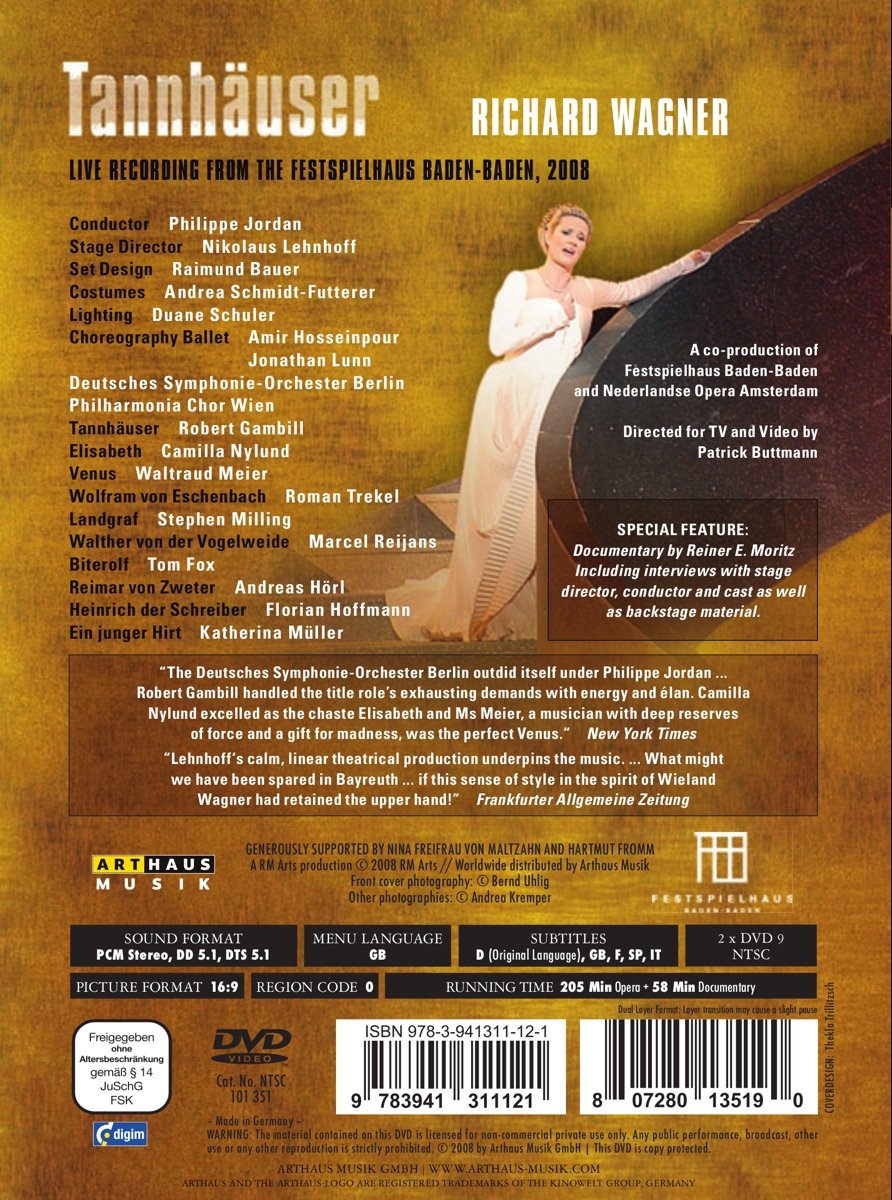 Wagner, Richard - Tannhäuser (2 DVDs