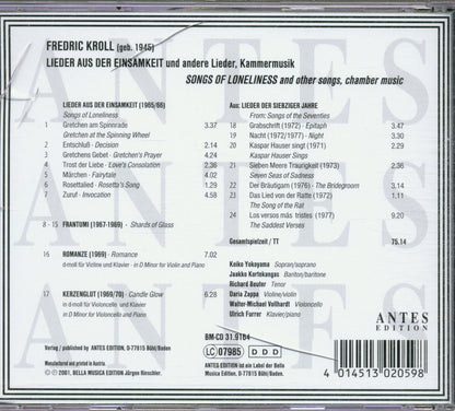 Songs of Loneliness / Chamber Music