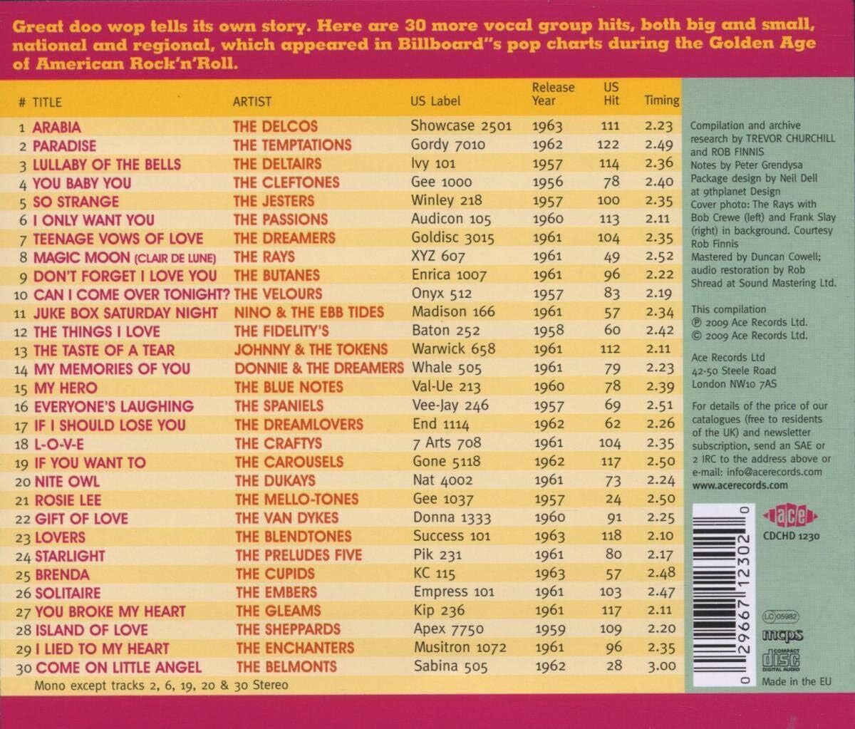 The Golden Age of American Rock 'N' Roll Volume 2: Special Doo Wop Edition