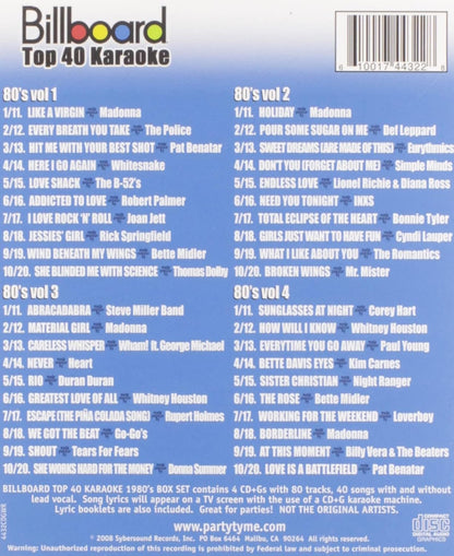Billboard Top 40 Karaoke: 1980'S Box Set / Various