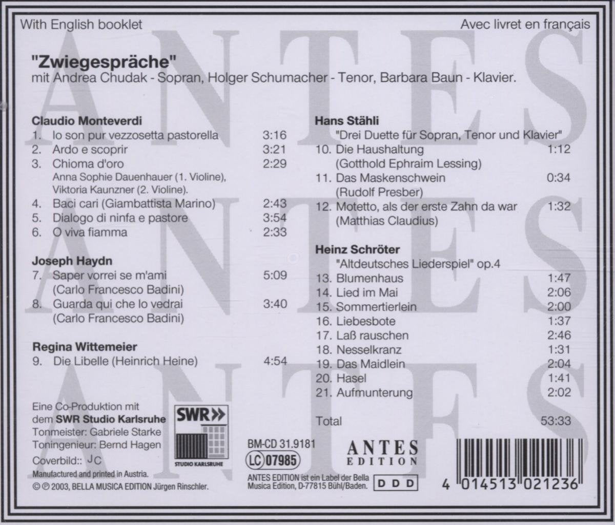 Zwiegesprache: Lieder & Duets