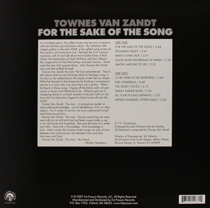 For The Sake Of The Song