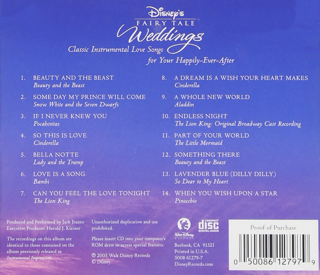 Disney's Fairy Tale Weddings Instrumental