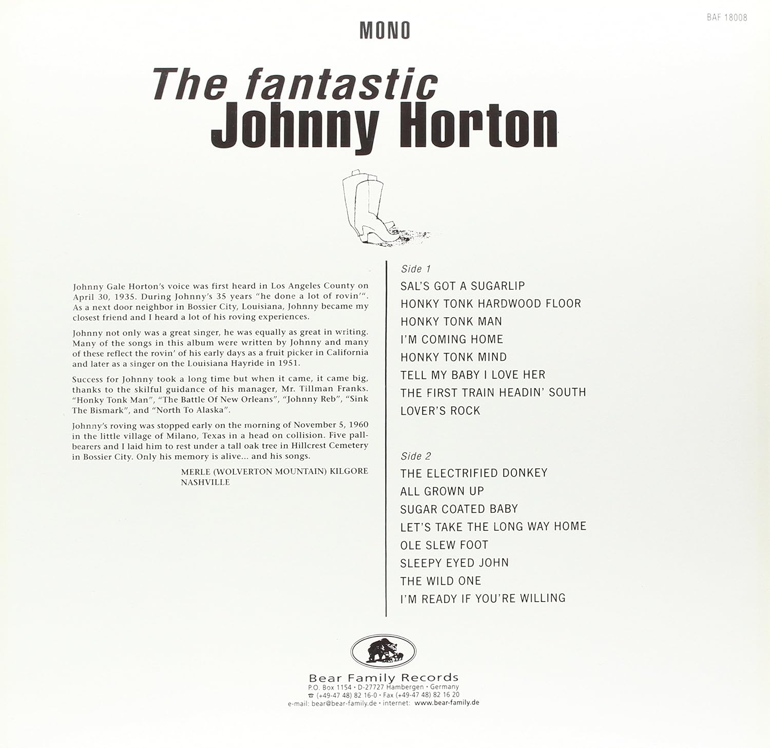 Fantastic Johnny Horton