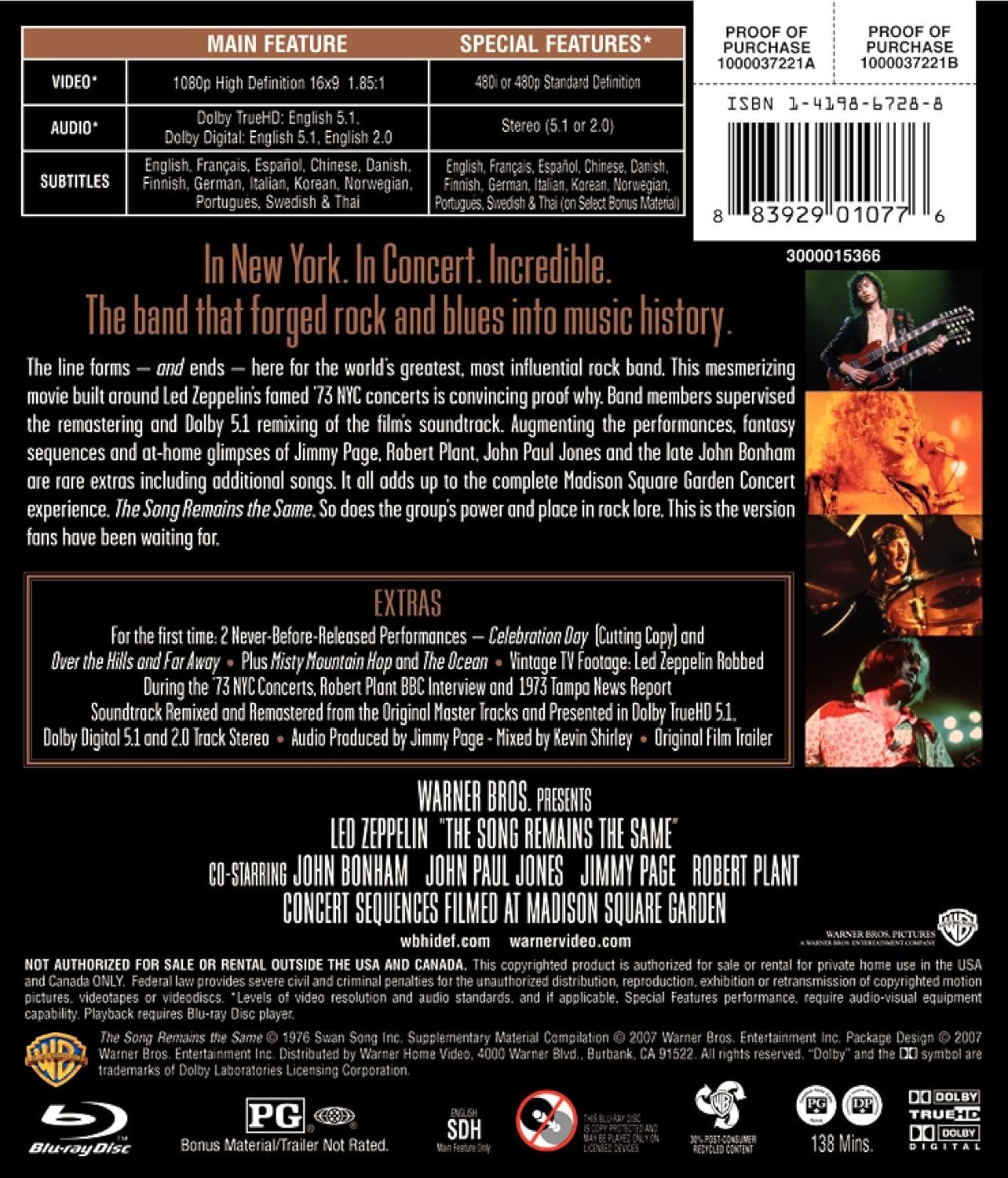 Led Zeppelin - The Song Remains the Same