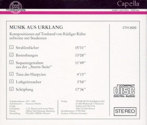Musik Aus Urklang Tonband Compositions
