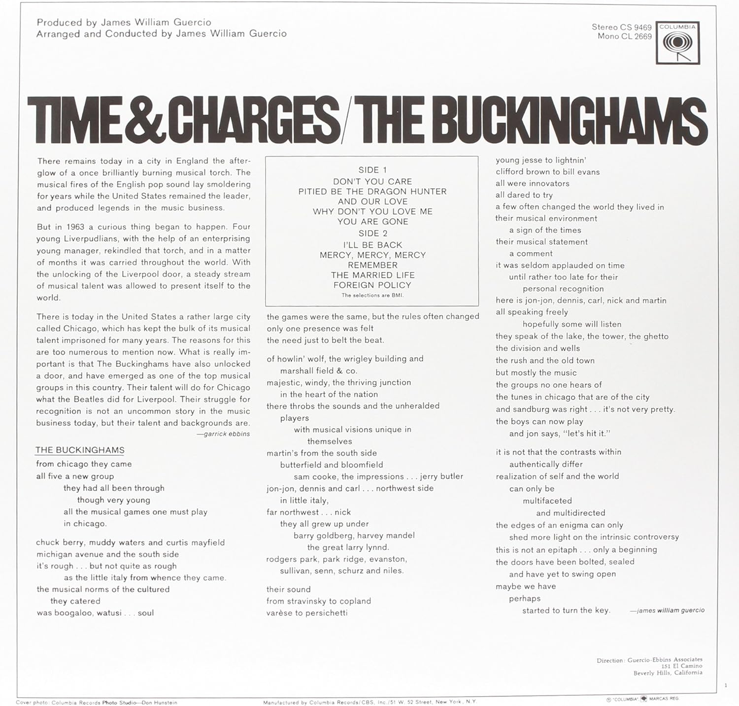 Time & Charges
