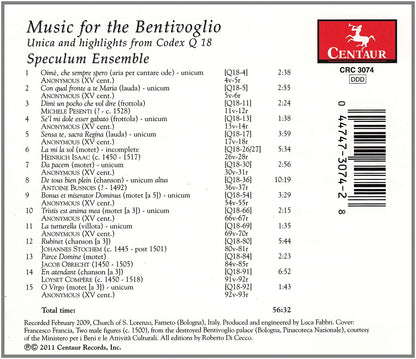 Music for Bentivoglio