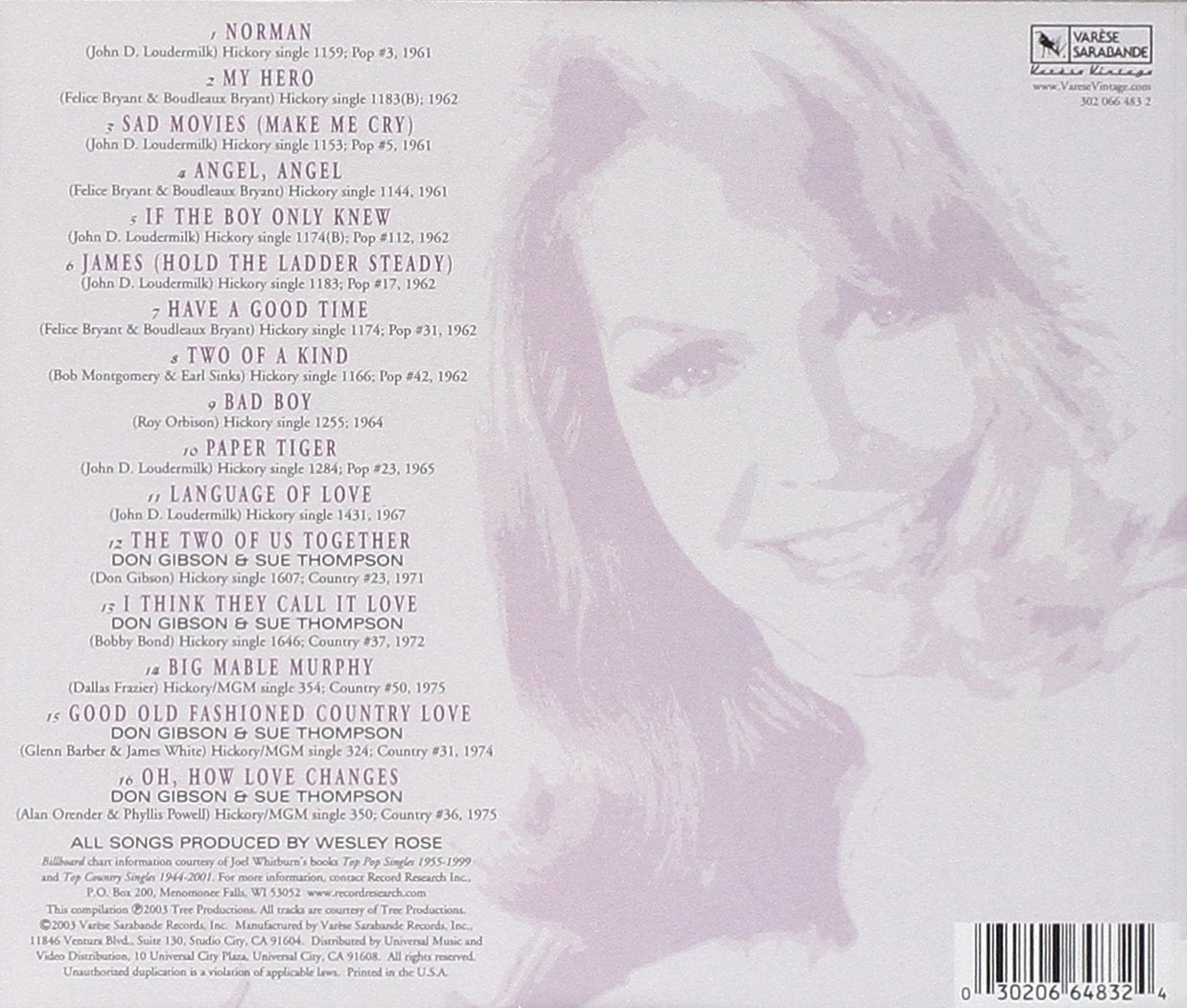Very Best of Sue Thompson