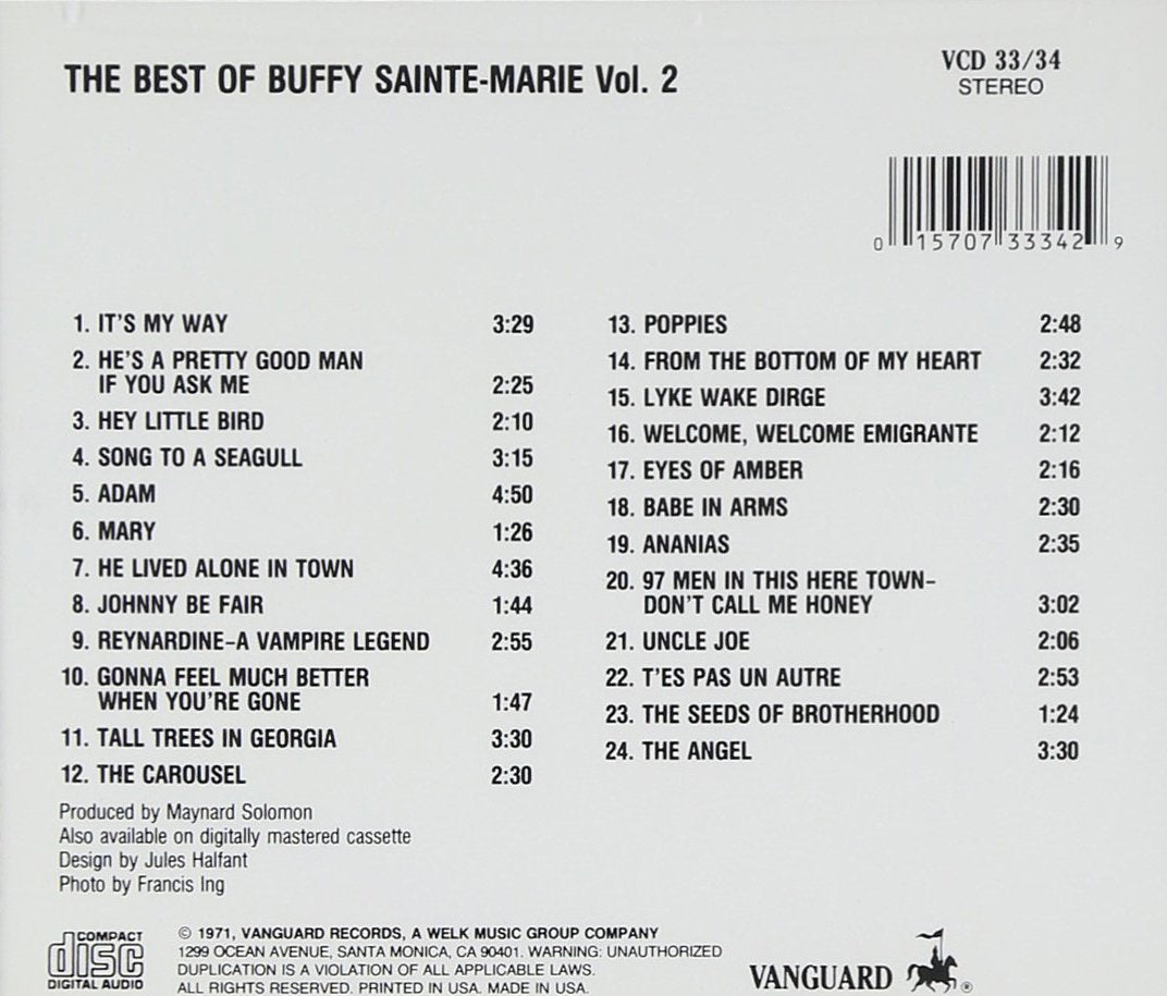 The Best of Buffy Sainte-Marie, Vol. 2