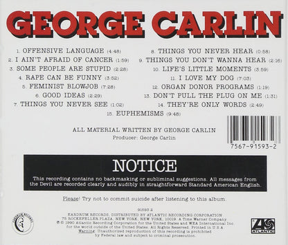 George Carlin-Parental Advisor: Explicit Lyrics
