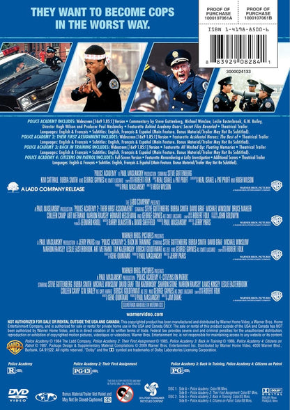 4 Film Favorites: Police Academy (Police Academy, Police Academy 2, Police Academy 3, Police Academy 4