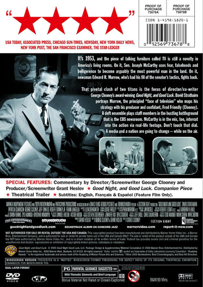 Good Night, and Good Luck (Widescreen Edition)