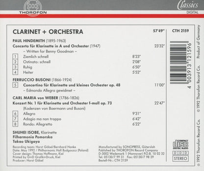 Clarinet & Orch