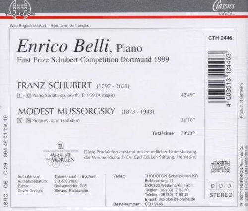 Piano Sonata / Pictures at An Exhibition